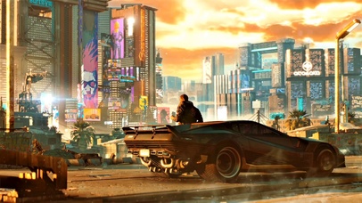 赛博朋克城市赛车手