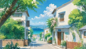 小清新小镇街道