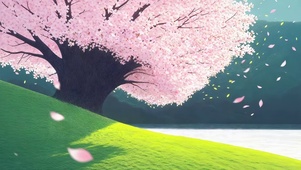 唯美的治愈樱花树