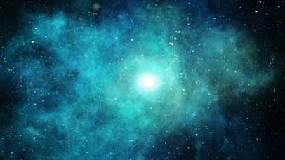 4k高清绿色星云