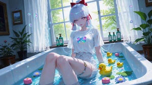 浴缸甜美女孩神里绫华