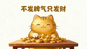 不发脾气只发财