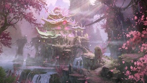 古风仙境楼塔