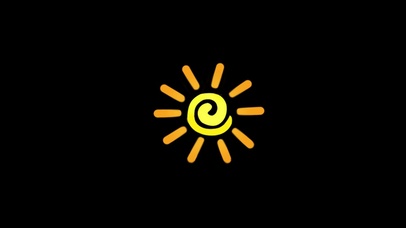 卡通旋转可爱太阳