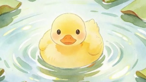 鸭子游水带鱼屏