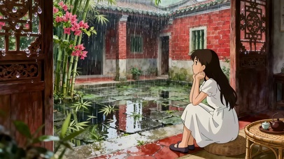 雨天发呆