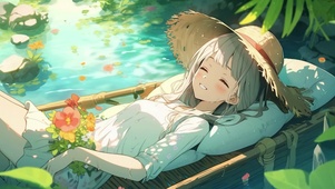 唯美夏日少女