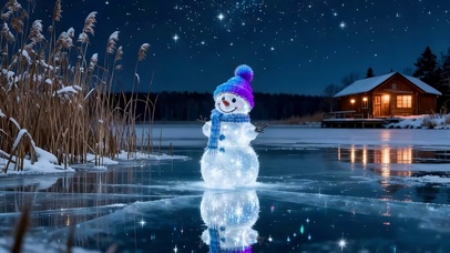 冬季可爱雪人