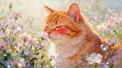 油画猫咪