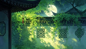 古风夜晚美景