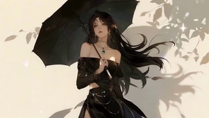 异域长发美少女