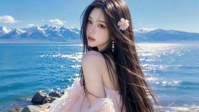 治愈海边少女