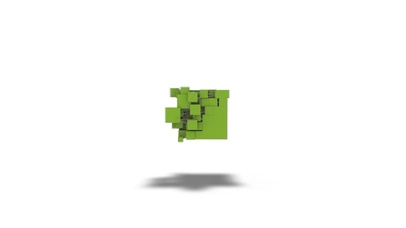 绿色立方体
