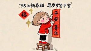 贴上春联 岁岁平安