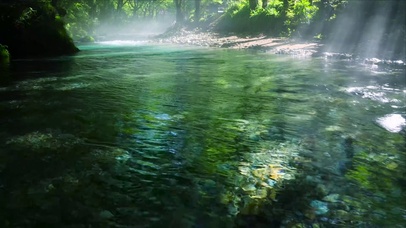 护眼清凉雾气流水
