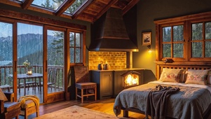 【雨景】郊外的温暖小卧