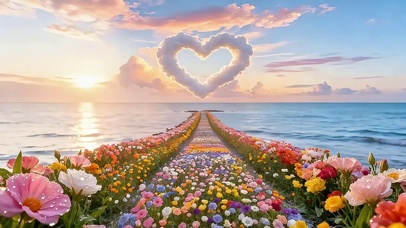 海边花海长路