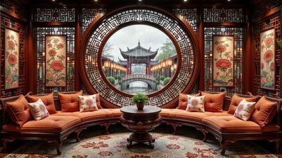 【雨景】中式客厅