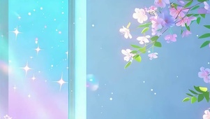 护眼树木小清新带鱼屏