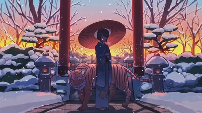 冬季虎神社