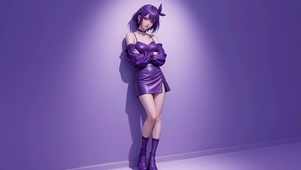 二次元俏皮女孩