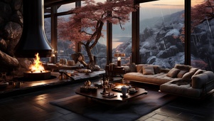 冬日隐居山村生活