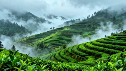 护眼治愈茶山4K