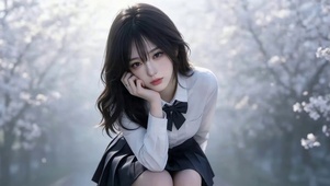 清纯短裙女孩
