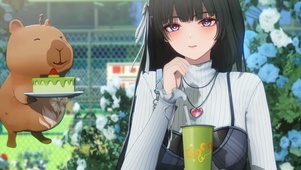 千咲 喝奶茶