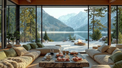 阳光雪山下午茶