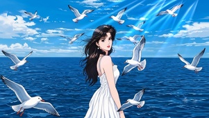 海边女孩