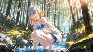 林间嬉水-嘉贝莉娜