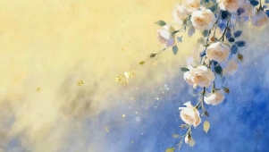 护眼花草树木小清新带鱼屏