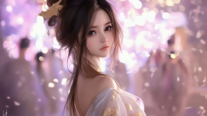 古风女孩循环动画