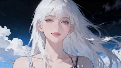 治愈白发女孩