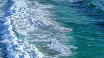 唯美治愈海浪4K