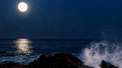 夜景星空海水带鱼屏
