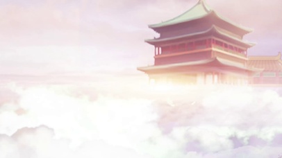 中国风梦幻云层水墨