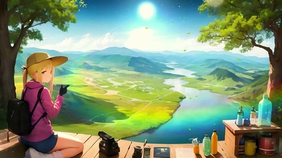唯美风景中的倩怡时光