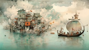 国潮插画壁纸