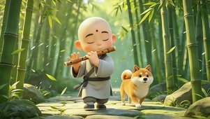 竹林小僧和犬
