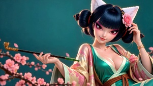 狐耳少女宝青坊主