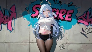 可爱俏皮二次元插画女孩