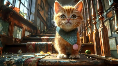 可爱黄色小猫咪