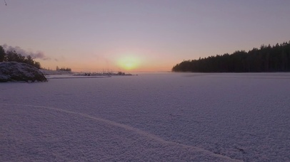 【消暑降温】实拍雪地日出