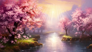 粉色梦幻仙境