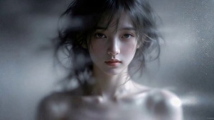 朦胧氛围感清纯美少女