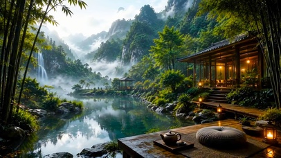 高山云雾湖畔