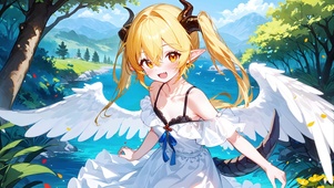 可爱的龙少女