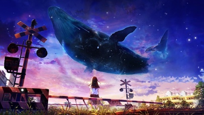 美丽梦幻云下的星空 